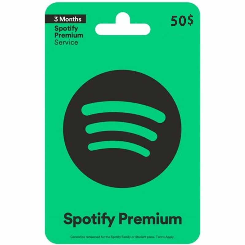 Spotify-禮物卡-50美金