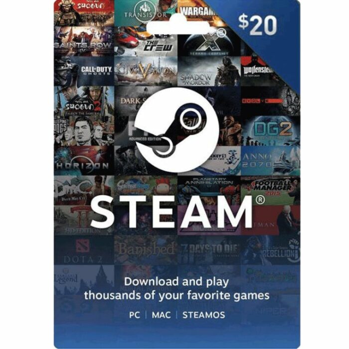 steam禮物卡20美金